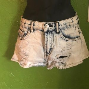 Distressed Jean Shorts